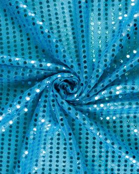 Round Glitter Fabric Turquoise Blue - Tissushop